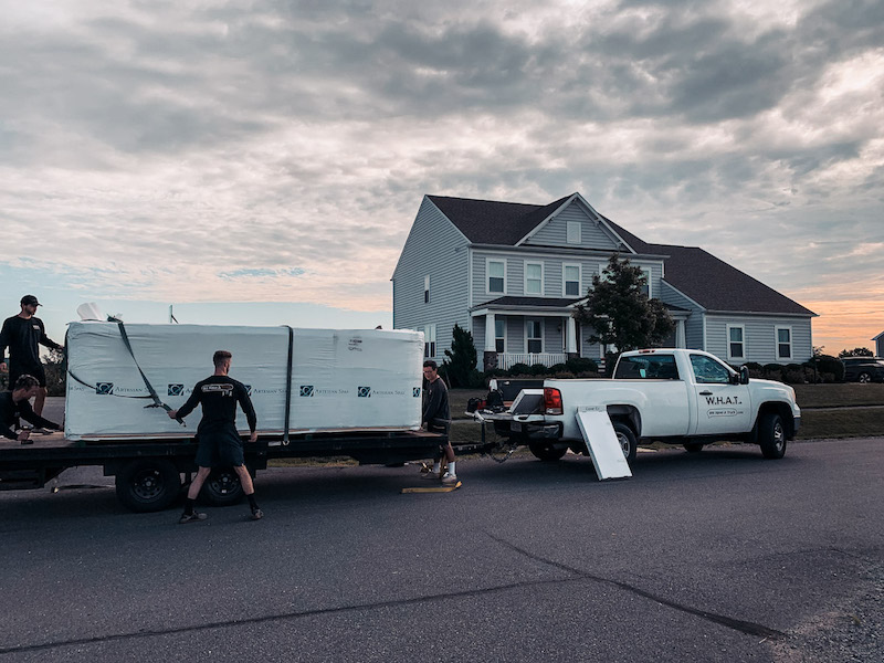 hot tub moving